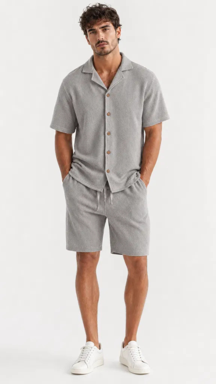 Kareno modern men matching summer set side view