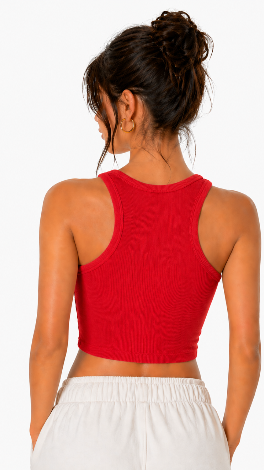 Kareno women athletic crop top premium fitted design