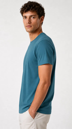 Kareno men relaxed fit t shirt breathable cotton fabric
