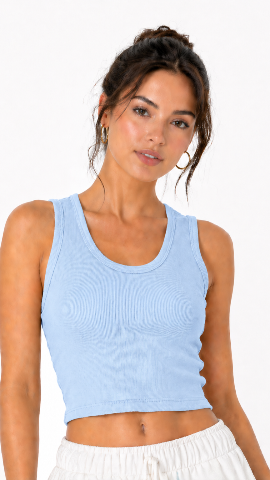 Kareno women active crop top soft stretch material