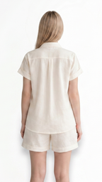 Kareno women premium ivory co ord set breathable style