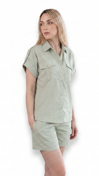 Kareno women sage green summer lounge set premium fit