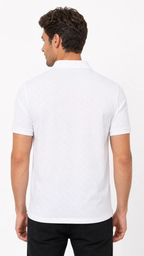 Kareno men geometric oversized t shirt breathable cotton fabric