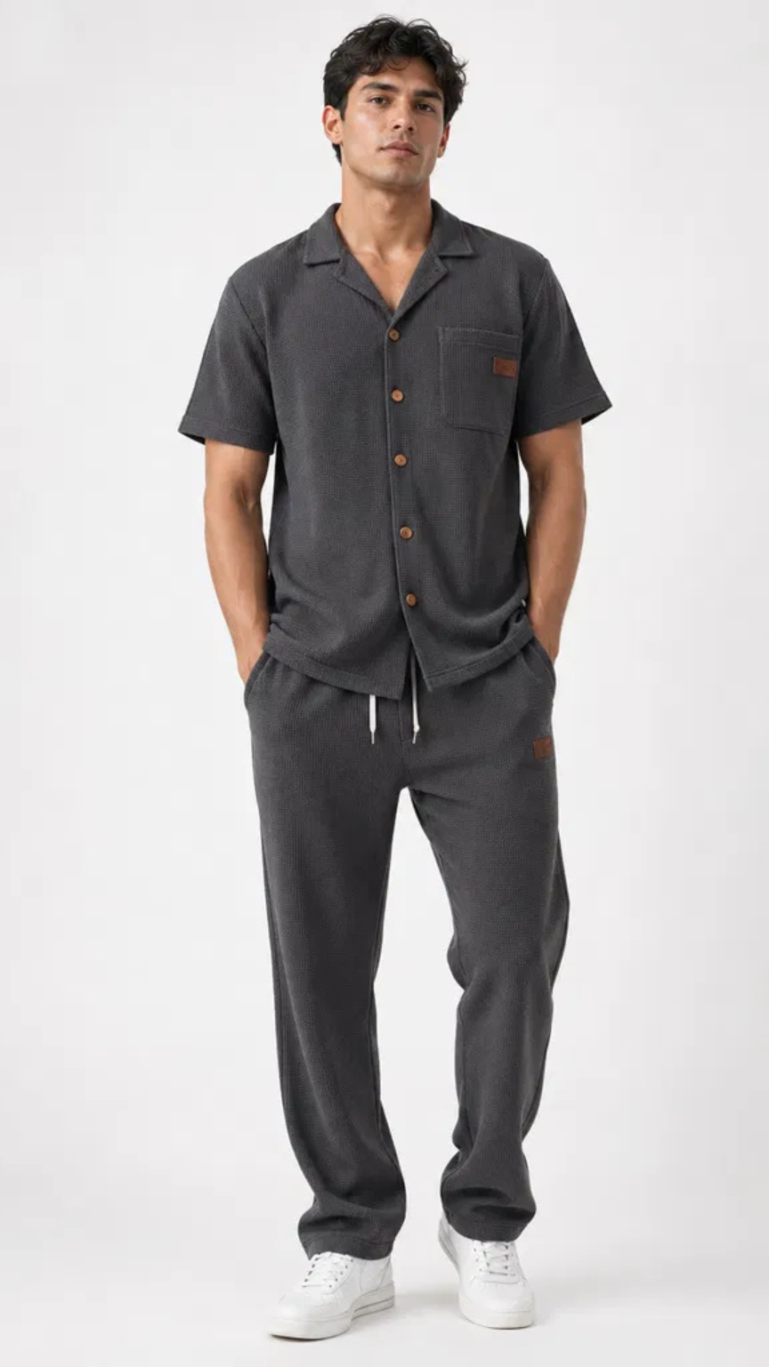 Premium Men’s Waffle Summer Set