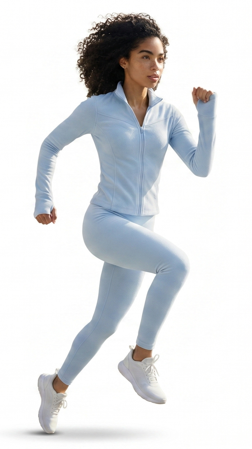 Kareno women light blue active set fitted athletic outfit