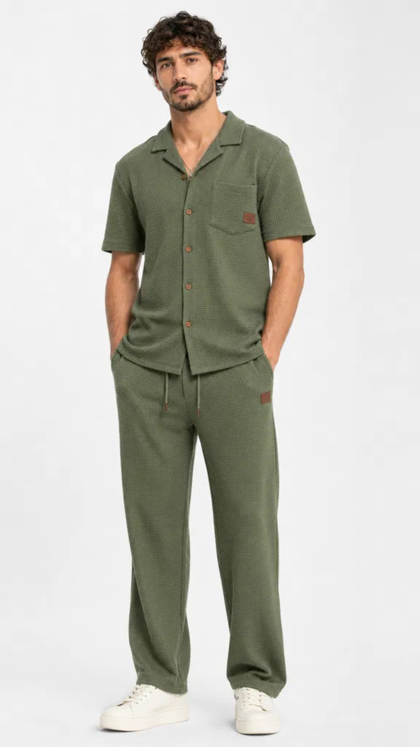Premium Men’s Waffle Summer Set