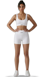 Kareno women white activewear set premium sporty fit