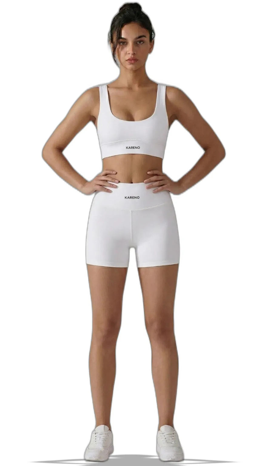 Kareno women white activewear set premium sporty fit