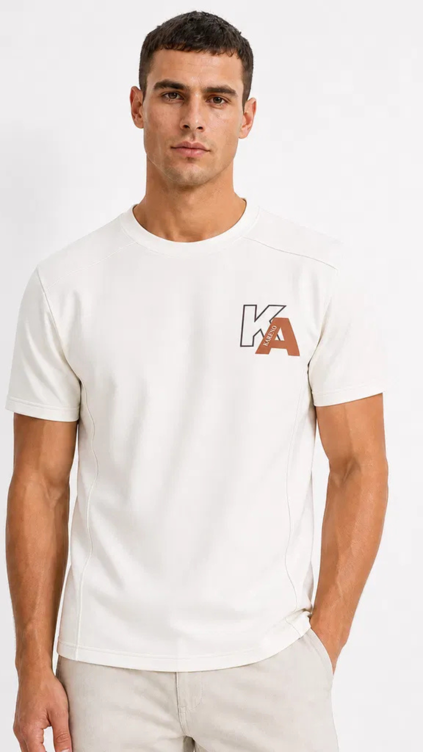 Kareno men luxury oversized t shirt breathable comfort