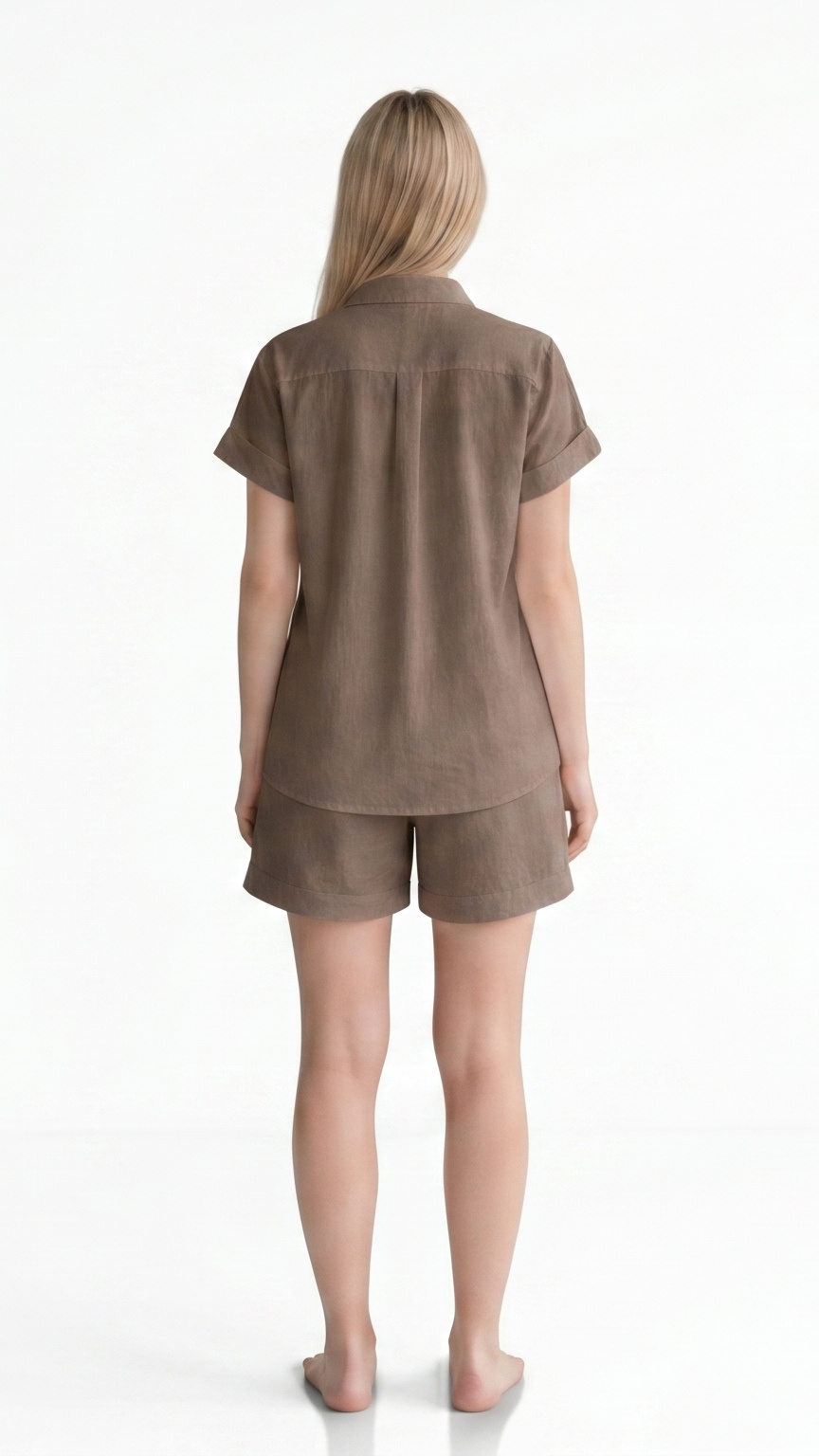 Kareno women brown premium co ord set everyday elegance