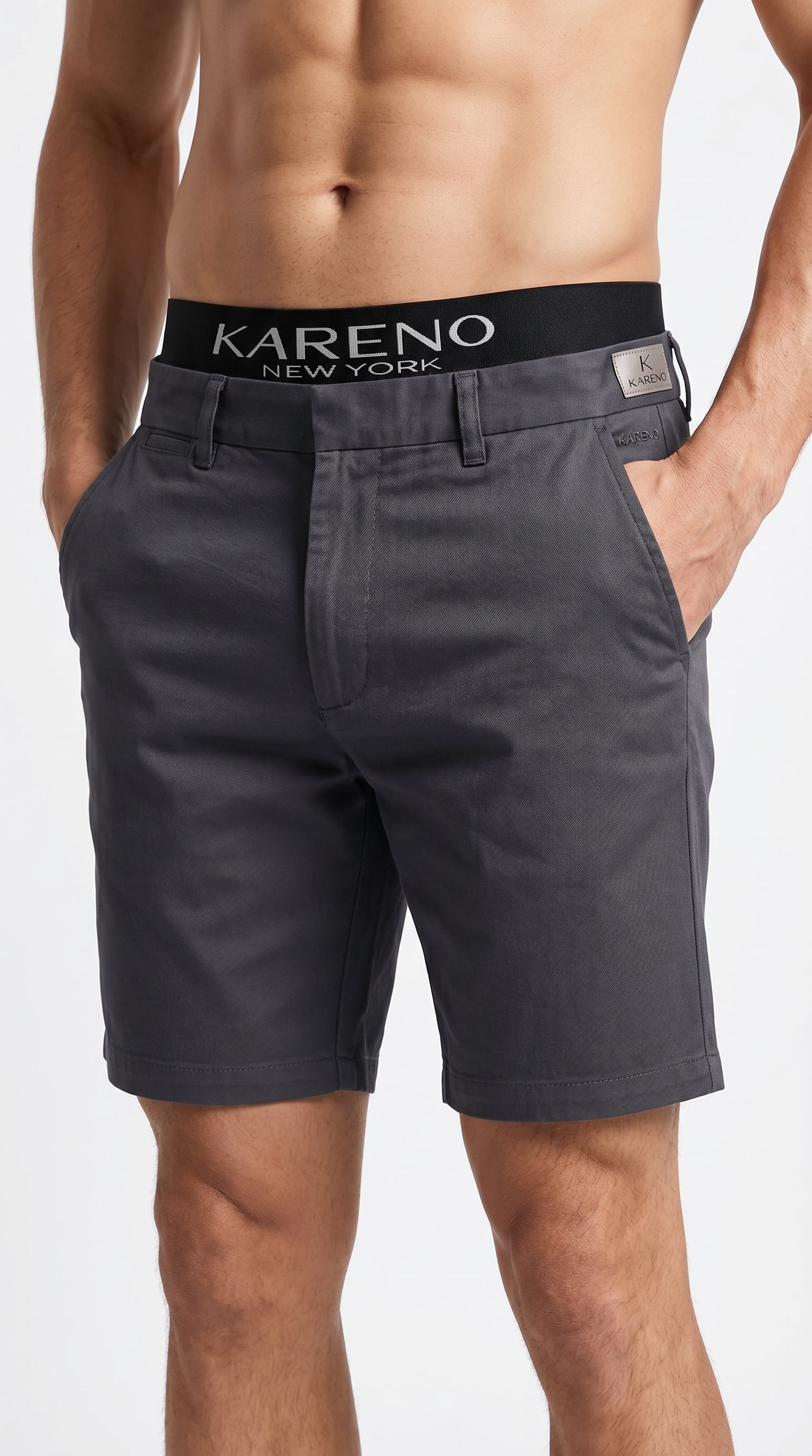 Kareno New York navy boxer briefs for men breathable premium fabric