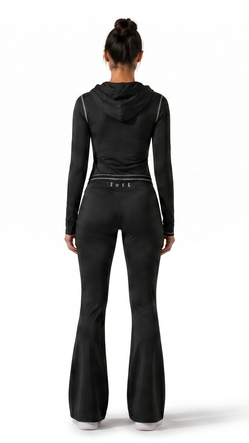 Kareno women black lounge active set premium comfort fit
