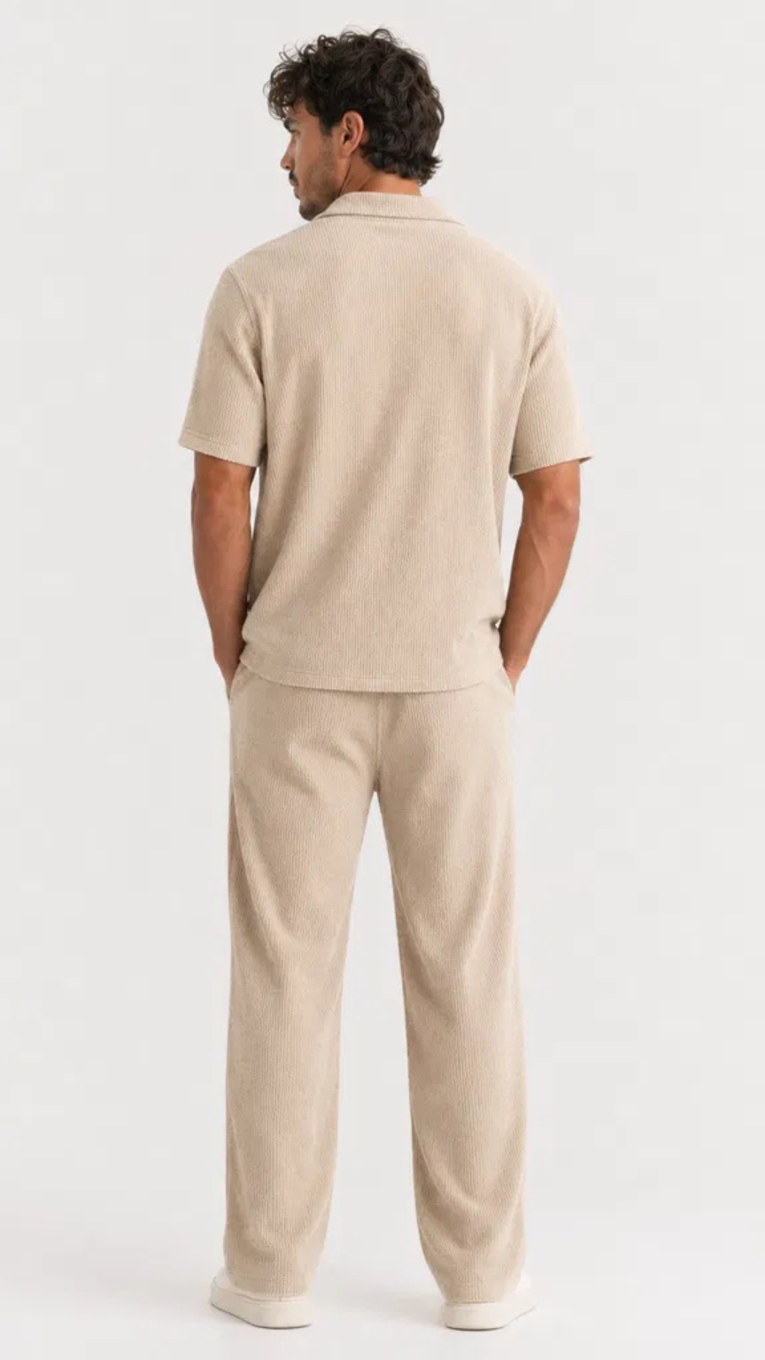 Kareno men grey waffle co ord set premium casual wear