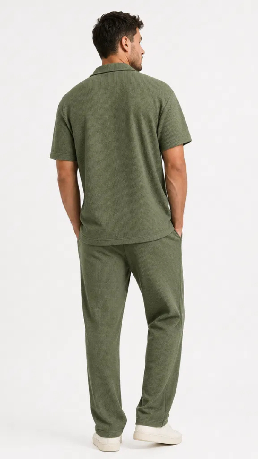 Premium Men’s Waffle Summer Set