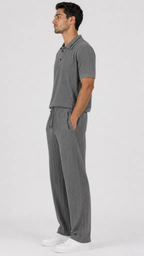 Kareno men beige tracksuit premium casual wear outfit