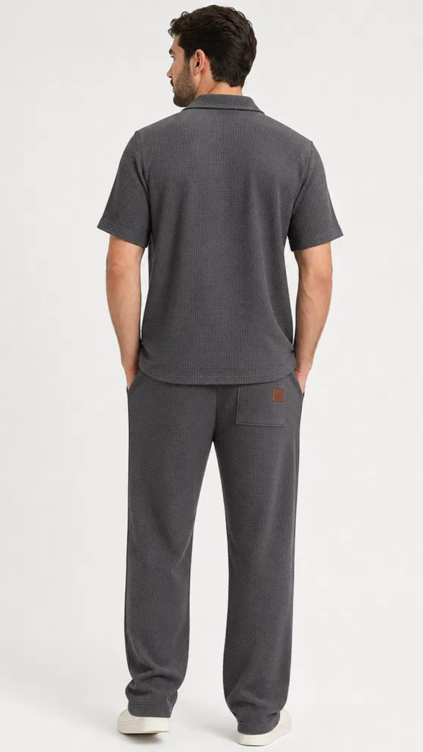 Premium Men’s Waffle Summer Set