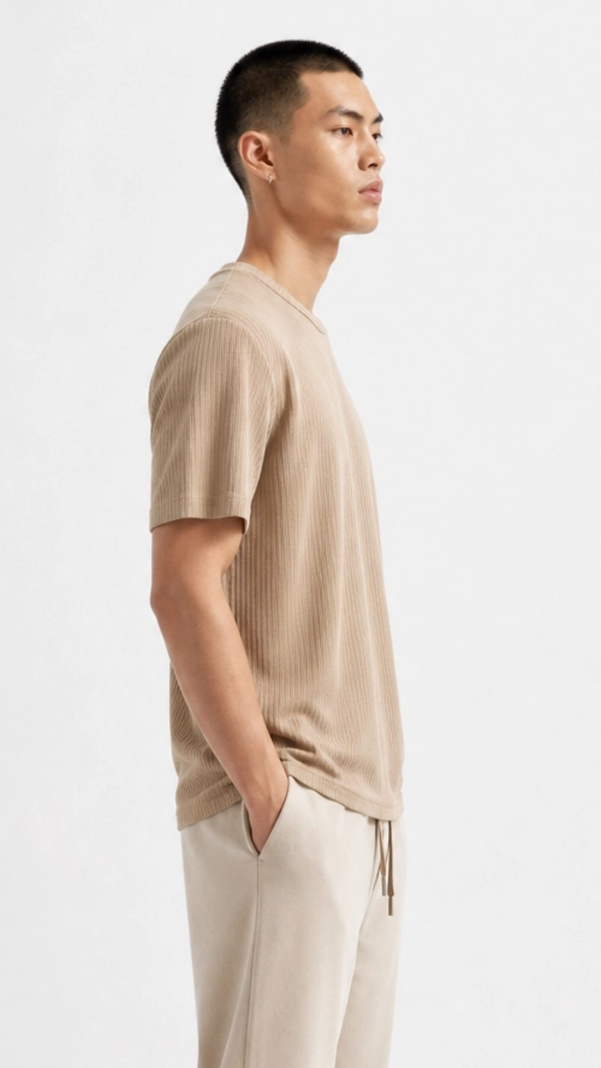 Kareno men cotton short sleeve t shirt relaxed fit
