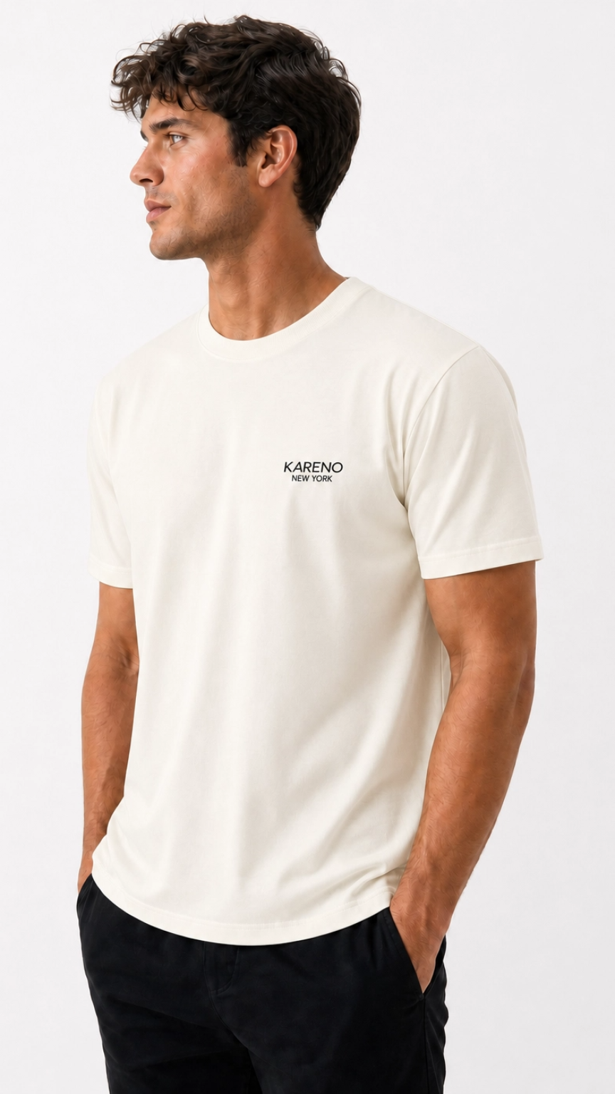 Kareno men premium standard t shirt relaxed fit