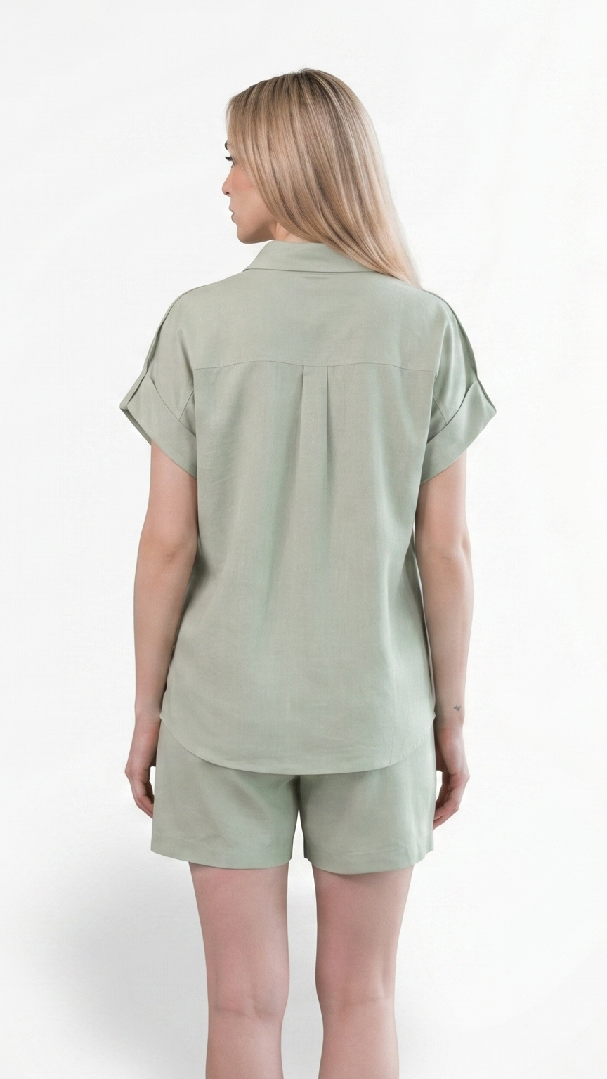 Kareno women lightweight sage green co ord outfit