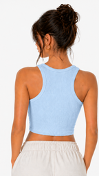 Kareno women blush crop top sporty summer outfit