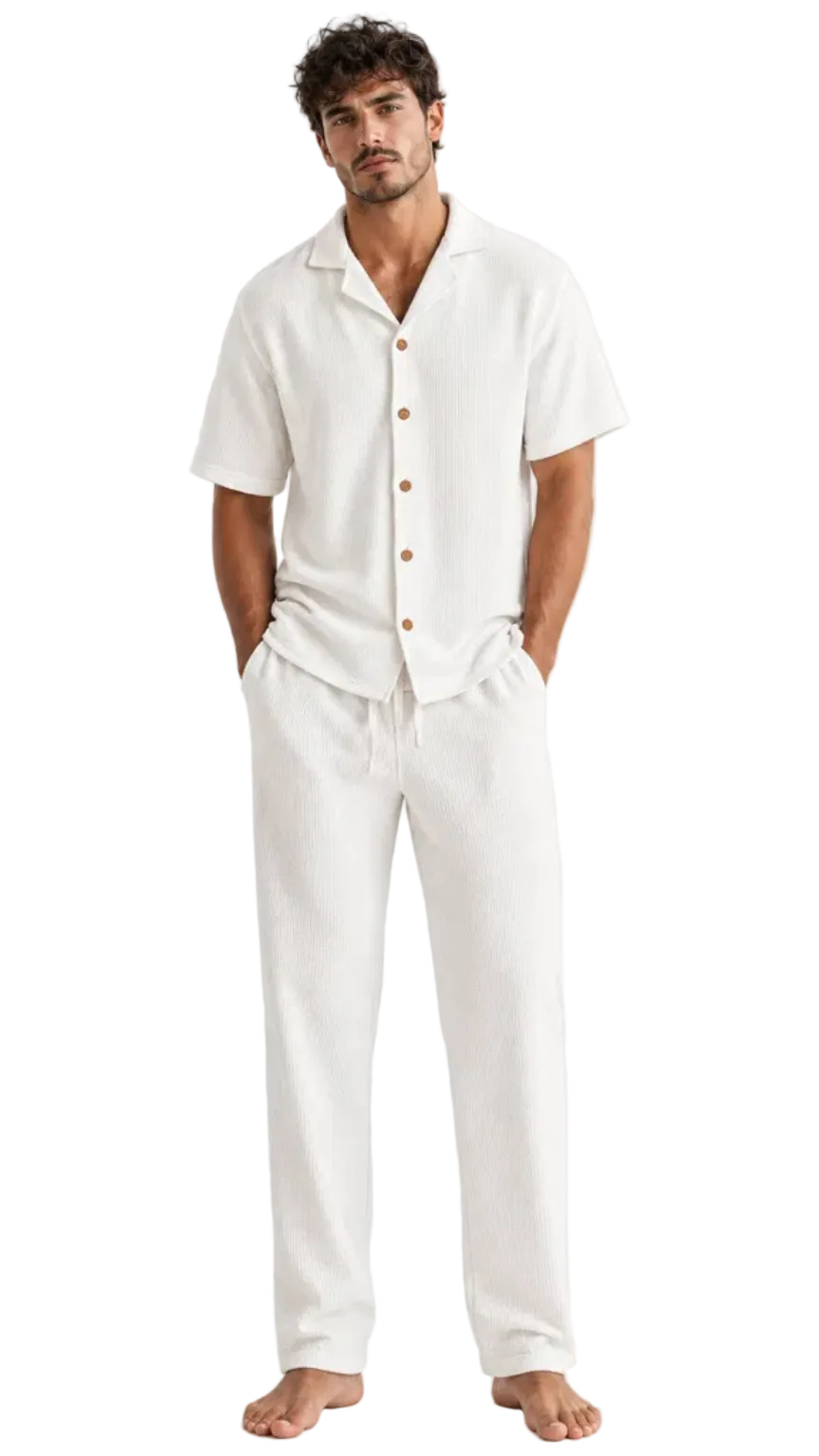 Premium Men's Waffle Summer Set | OutfitMarket – outfit market