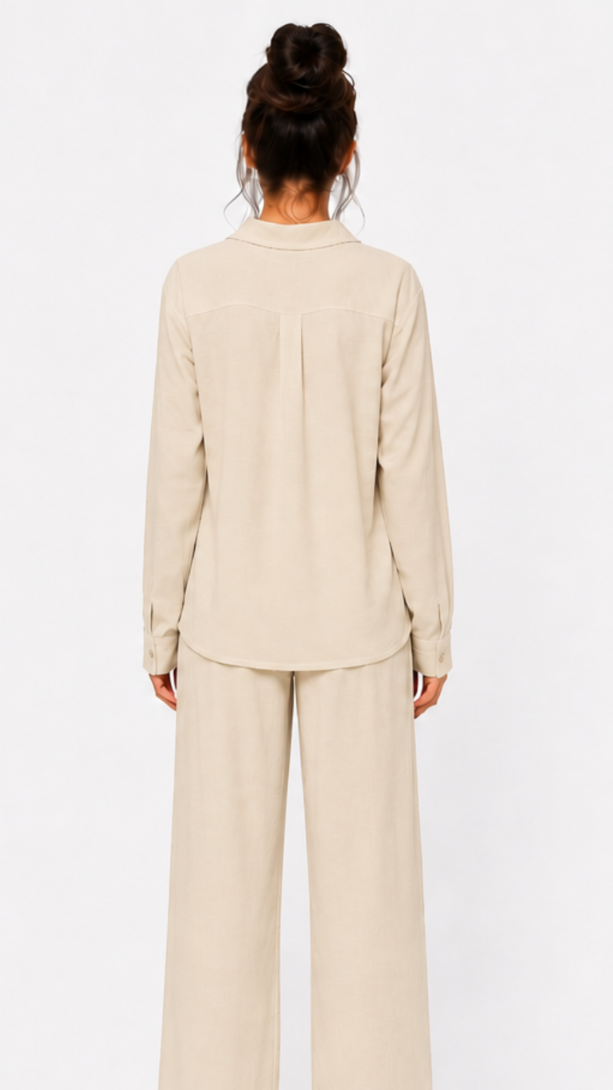 Kareno women premium linen summer set front studio image