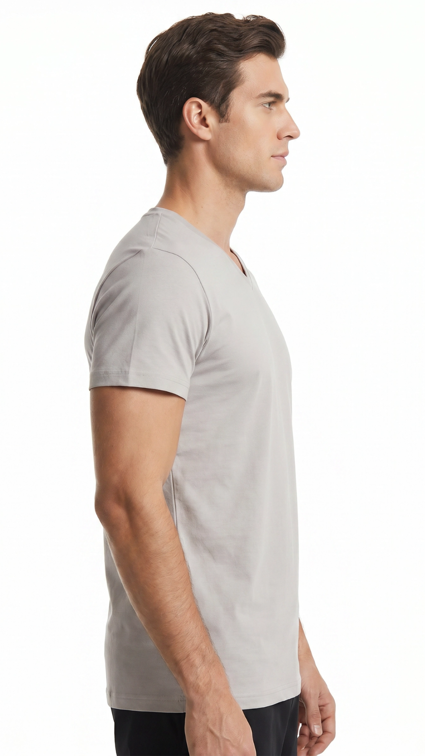 Kareno men modern relaxed fit t shirt front studio image