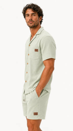 Premium Men’s Waffle Summer Set