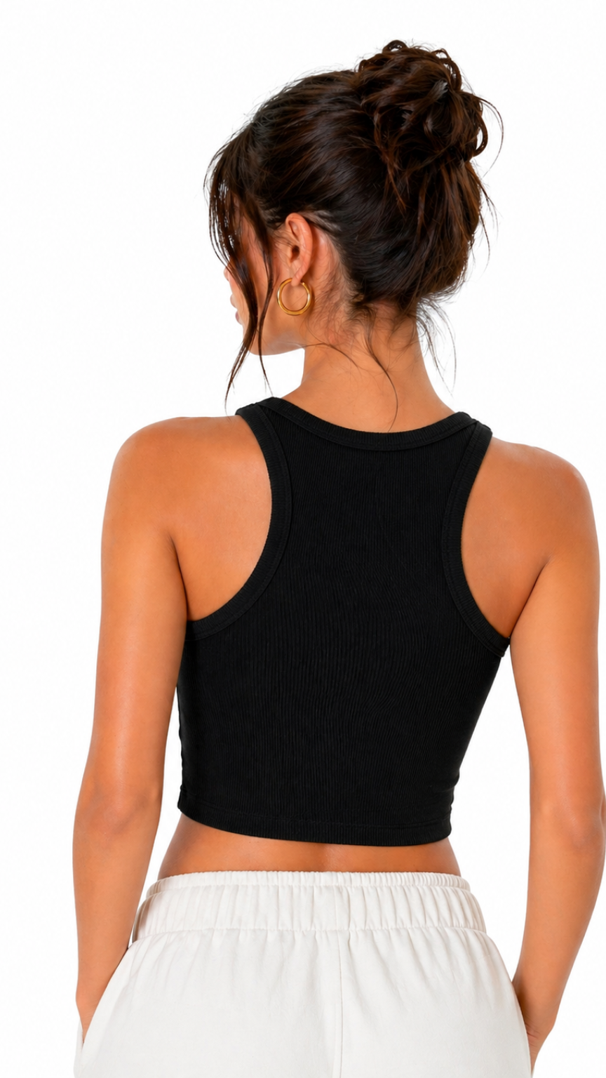Kareno women minimalist crop top everyday casual look