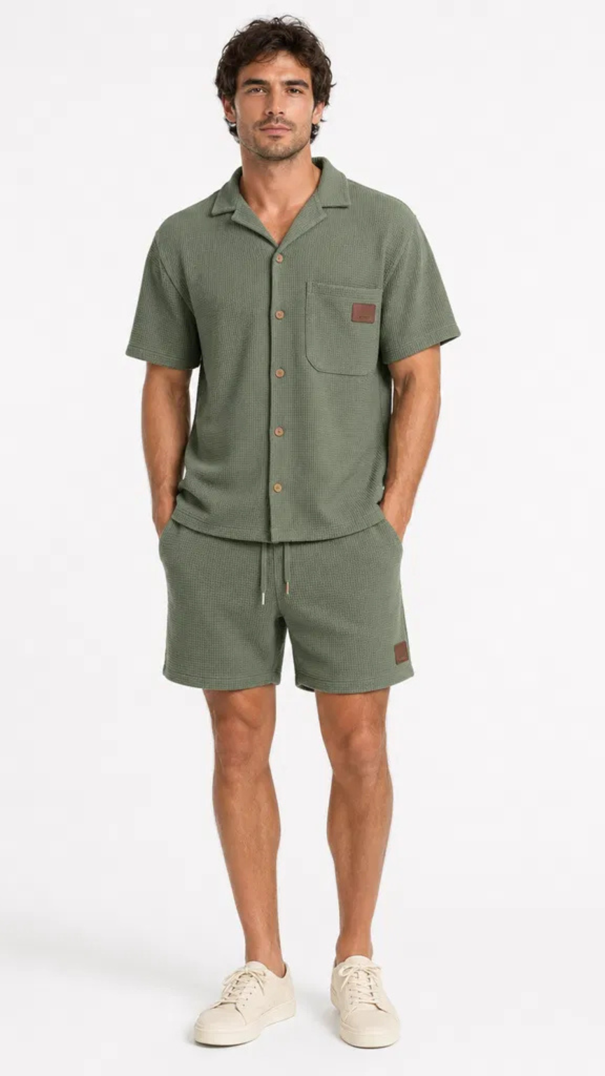 Premium Men’s Waffle Summer Set