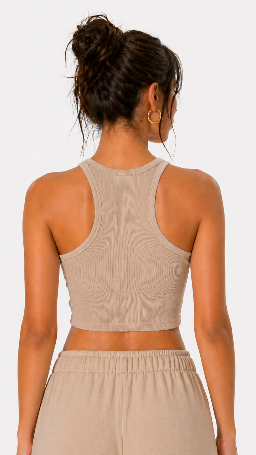 Kareno blush crop top women summer sporty fashion