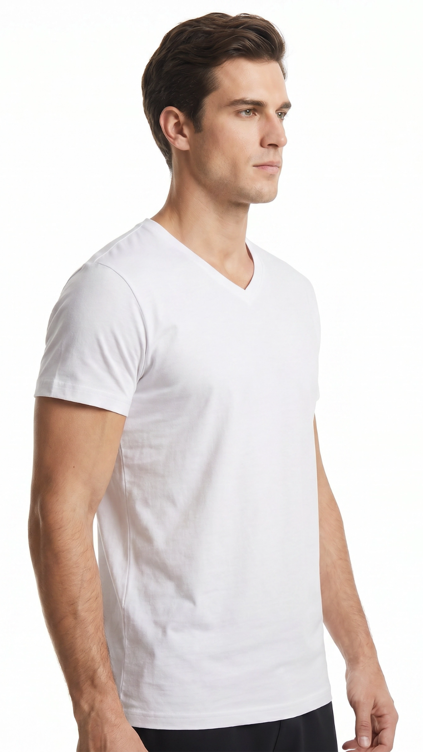 Kareno premium soft cotton oversized t shirt side angle