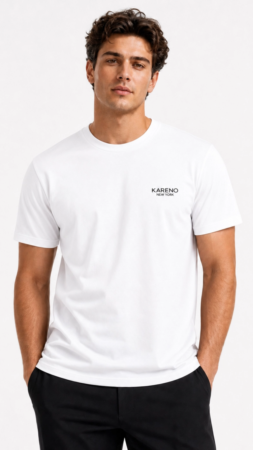 Kareno luxury basic tee breathable premium fabric