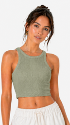 Kareno fitted crop top for women breathable comfort fabric