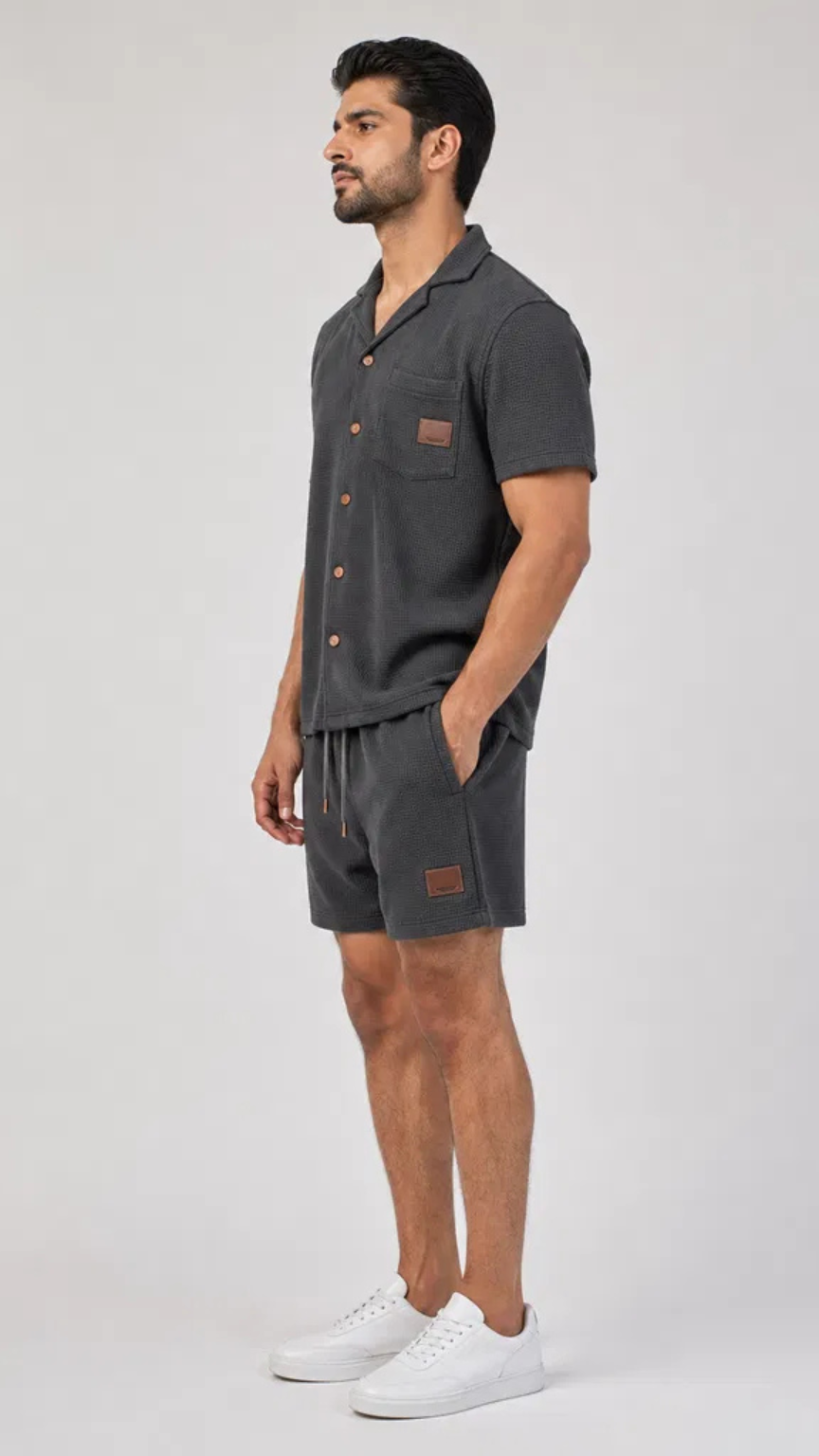 Premium Men’s Waffle Summer Set