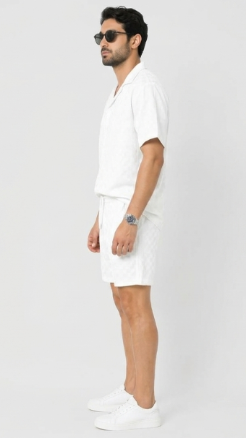 Kareno men premium summer lounge set side view