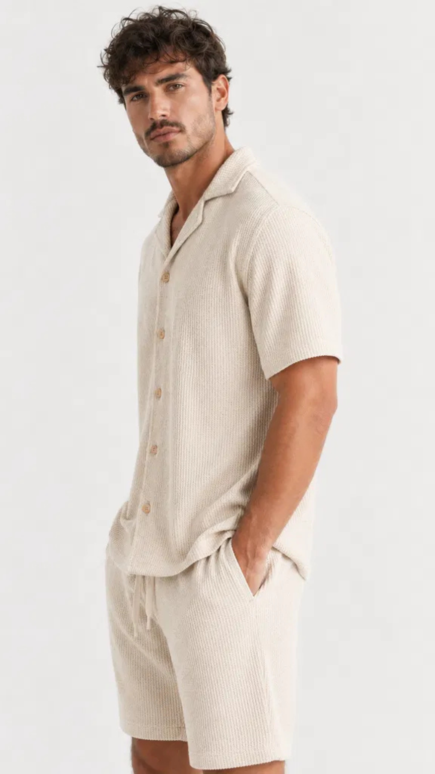 Kareno men premium waffle set breathable summer comfort