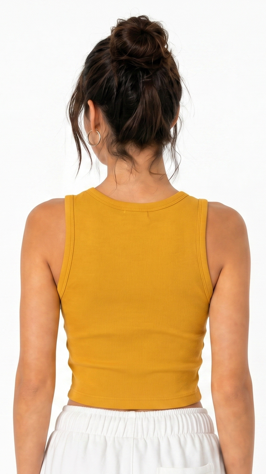 Kareno fitted women crop top lifestyle fashion pose