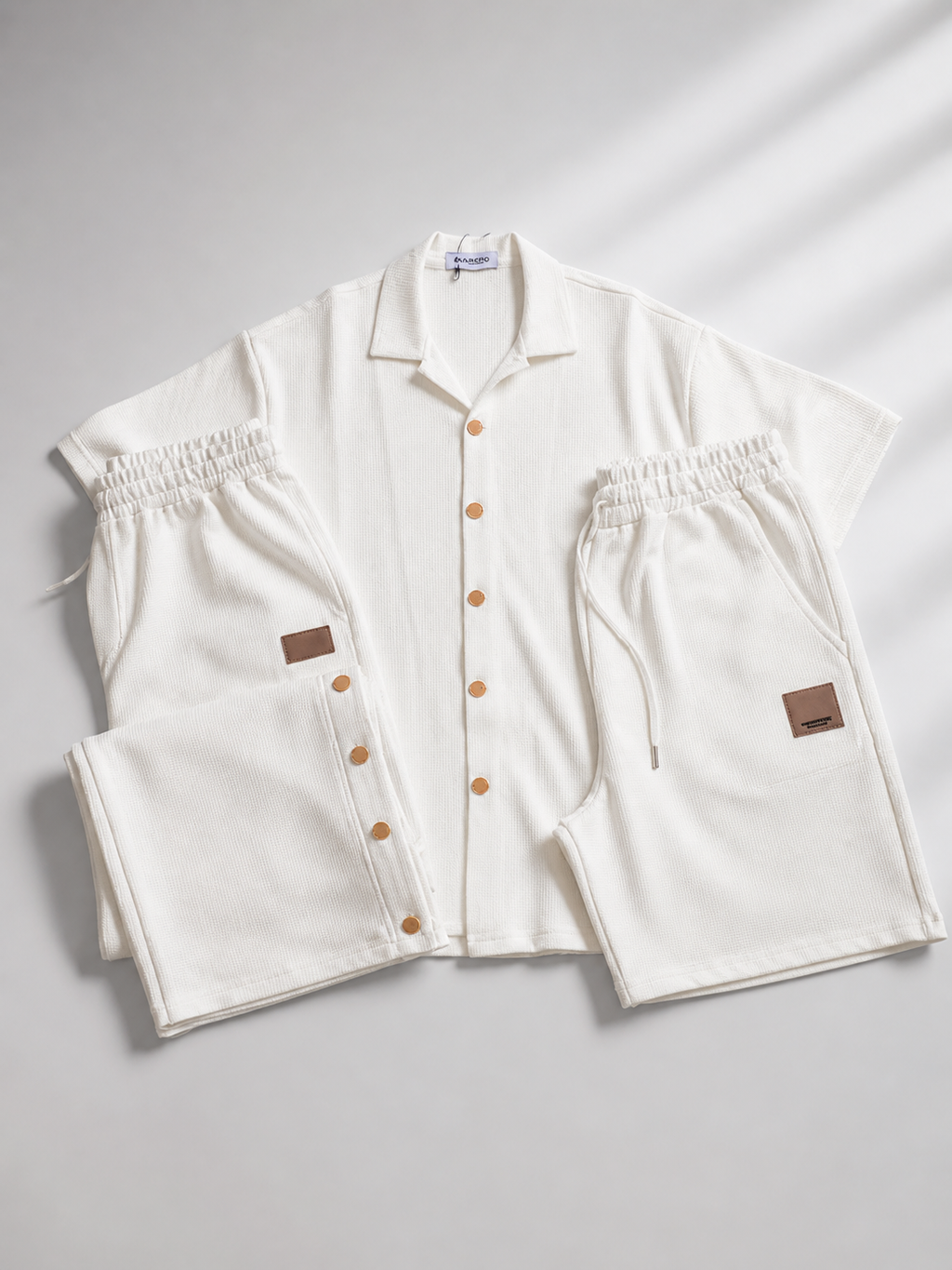 Kareno men waffle summer set premium streetwear style