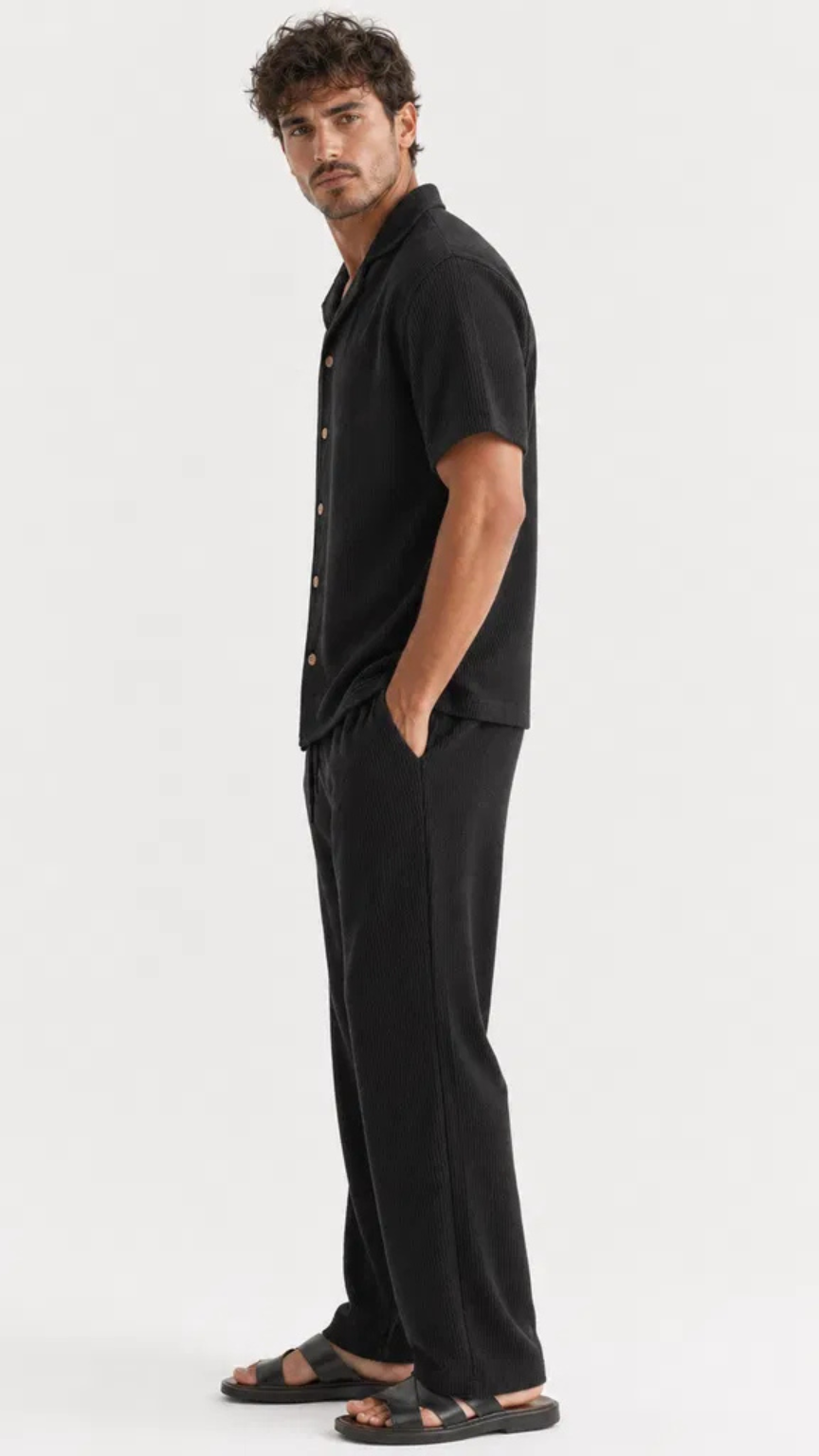Kareno premium men summer set front studio photo