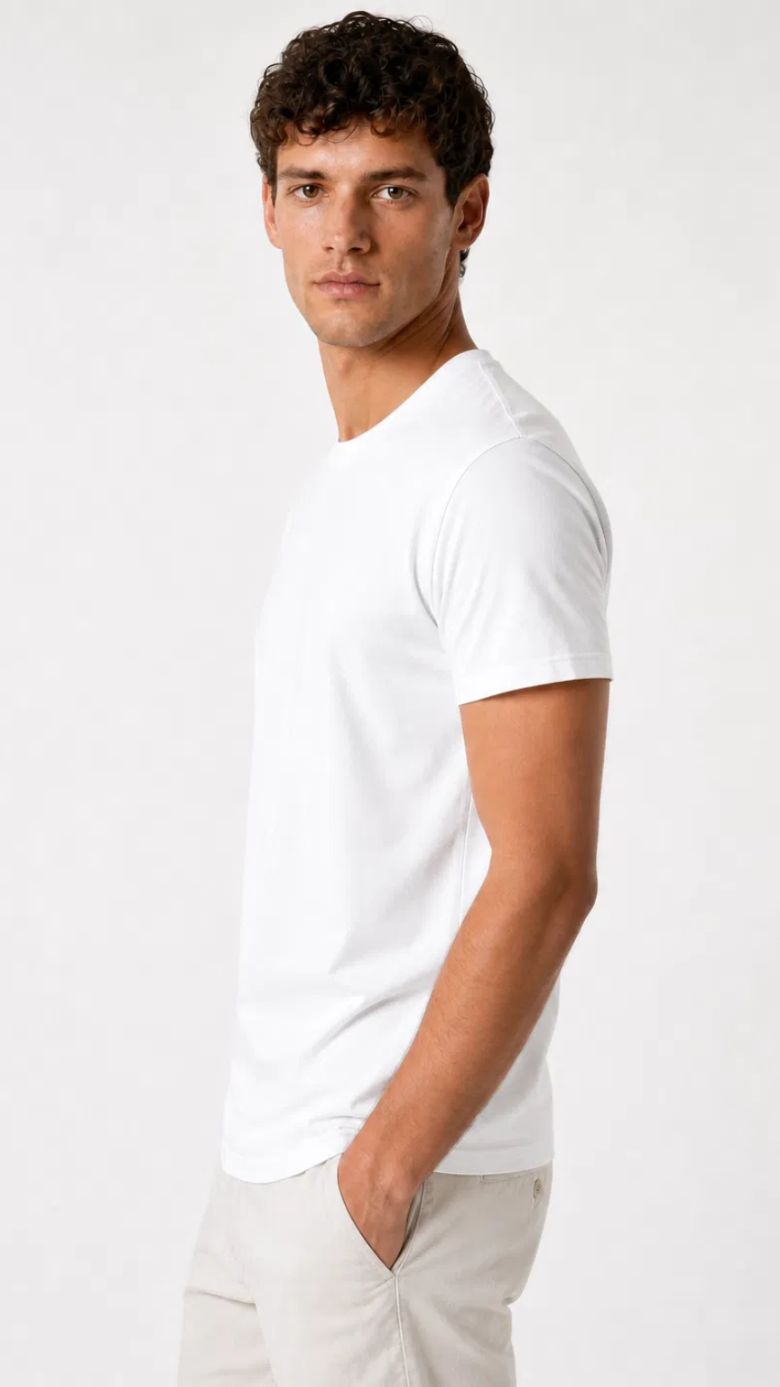 Kareno men luxury soft touch t shirt front view