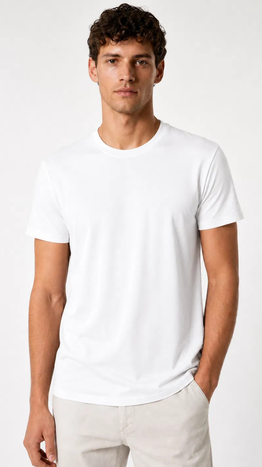 Kareno men premium soft touch tee clean studio shot