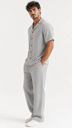 Kareno men waffle outfit premium relaxed silhouette