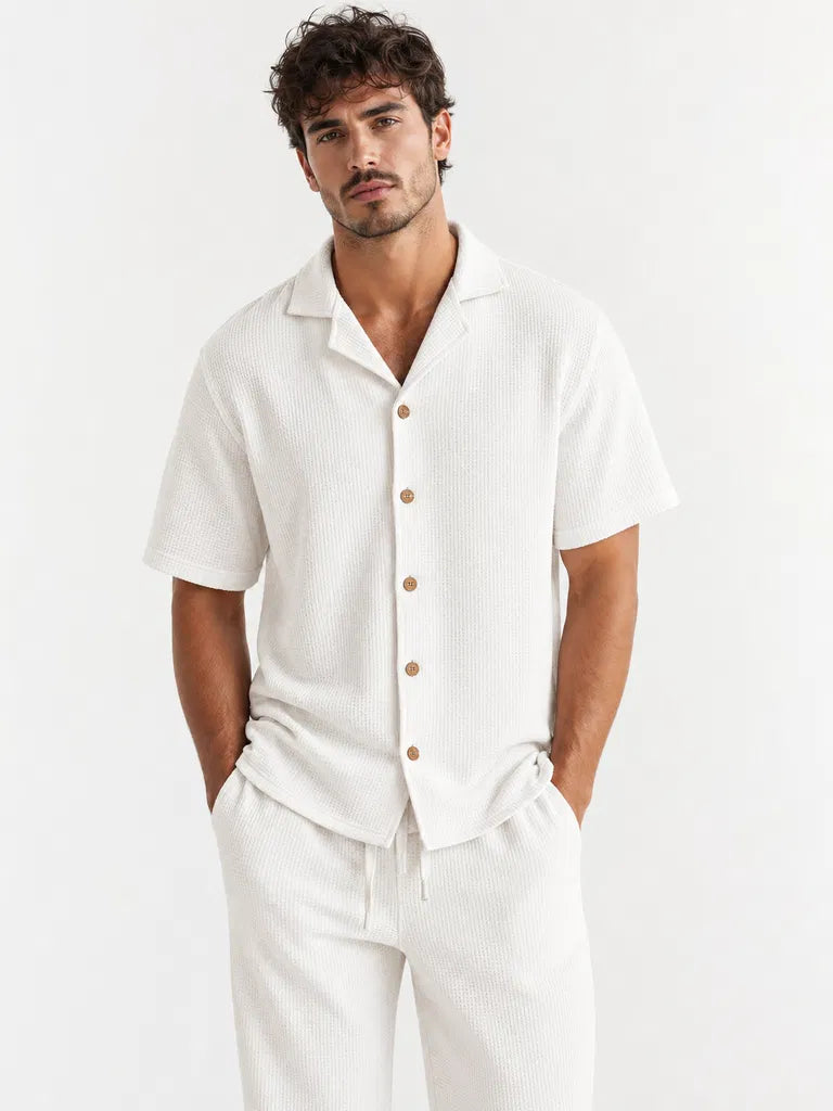 Kareno oversized men summer set front model view