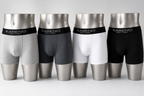 Kareno New York grey boxer briefs for men premium underwear close up