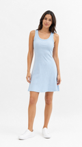 Kareno rib tank dress light blue ribbed summer dress